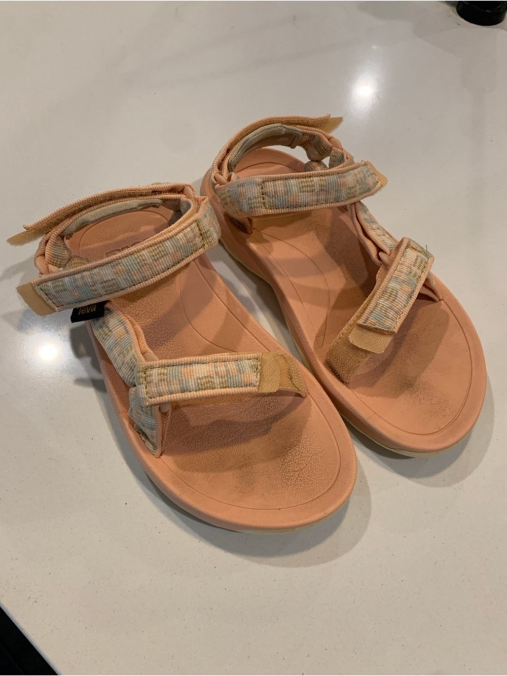 Teva Peach Girl’s Sport Sandals with Adjustable Straps